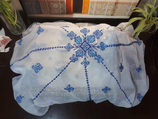 Voile Brodé Terz Fessi à la main – Image 5